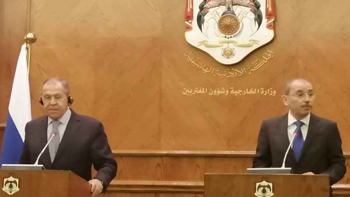 المؤتمر الصحفي لوزيري خارجية روسيا والأردن