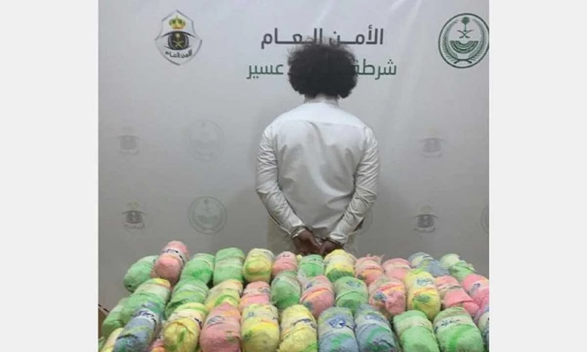 ضبط مواطن بعسير بحوزته قات مخدر