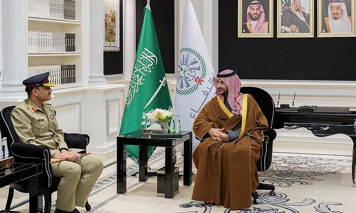 وزير الدفاع يلتقي رئيس أركان الجيش الباكستاني