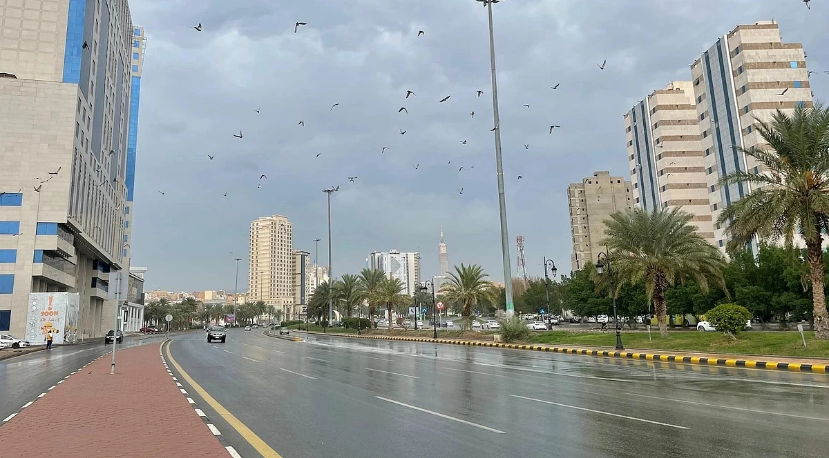 أمطار على مكة المكرمة