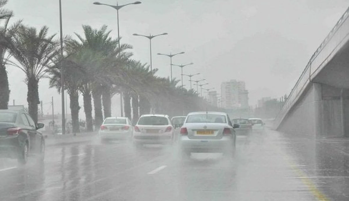 استمرار الأمطار بالمدينة