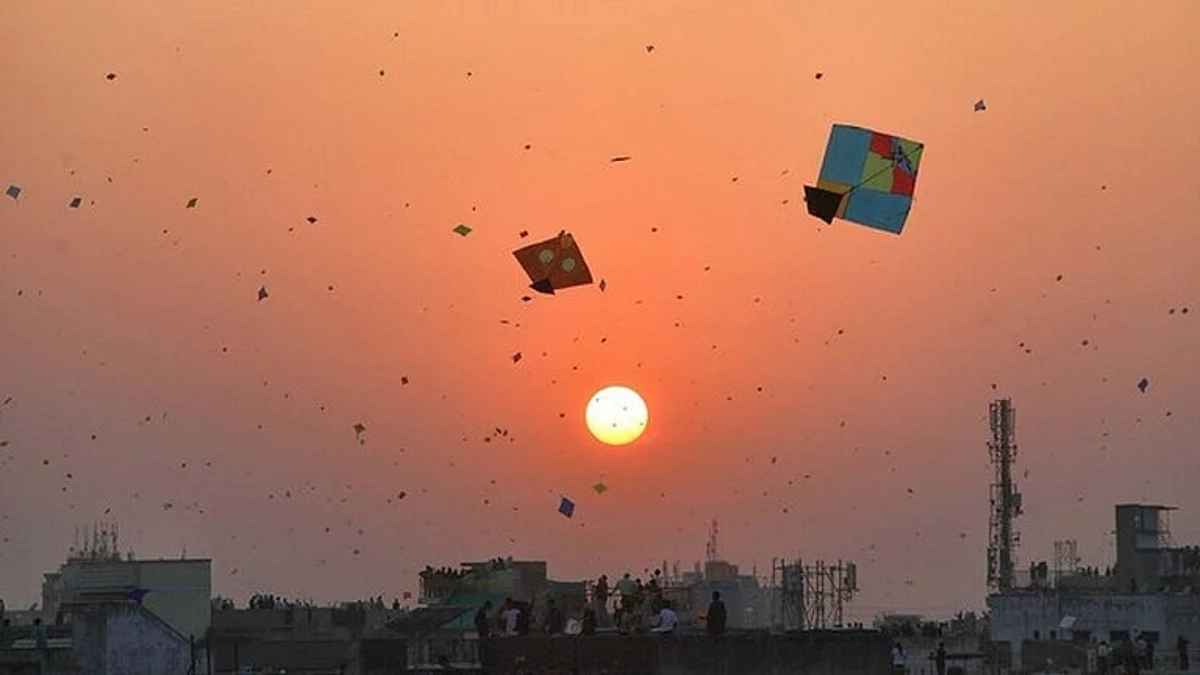 مهرجان الطائرات الورقية في الهند
