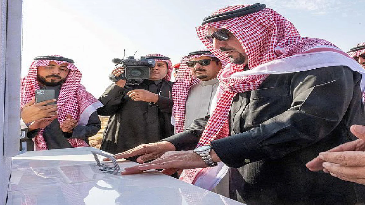 وضع حجر الأساس لمشروع مأوى الغزلان بمتنزه القصيم الوطني