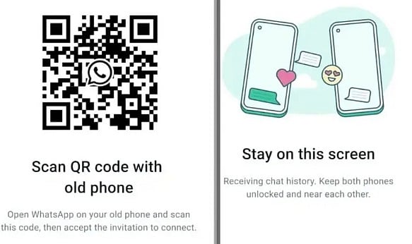 نقل المحادثات في واتساب