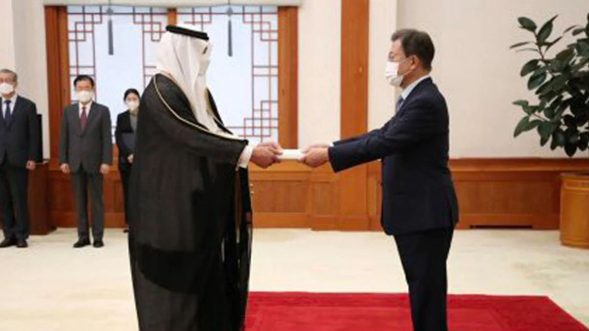 «السفير السدحان» يقدم أوراق اعتماده لرئيس كوريا وينقل له تحيات خادم الحرمين وولي العهد