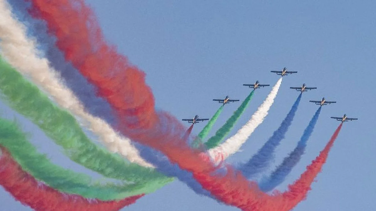 بالفيديو.. عروض جوية مبهرة لـ«الصقور السعودية» بإكسبو دبي 2020
