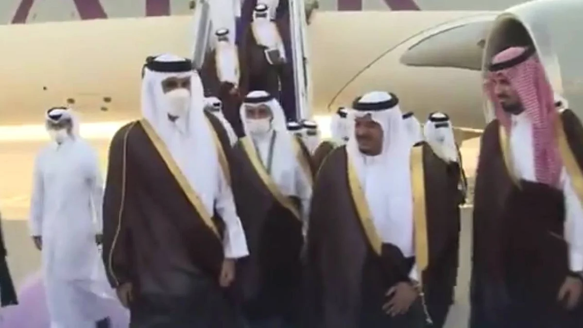 بالفيديو.. أمير قطر يصل إلى الرياض للمشاركة في مبادرة الشرق الأوسط الأخضر