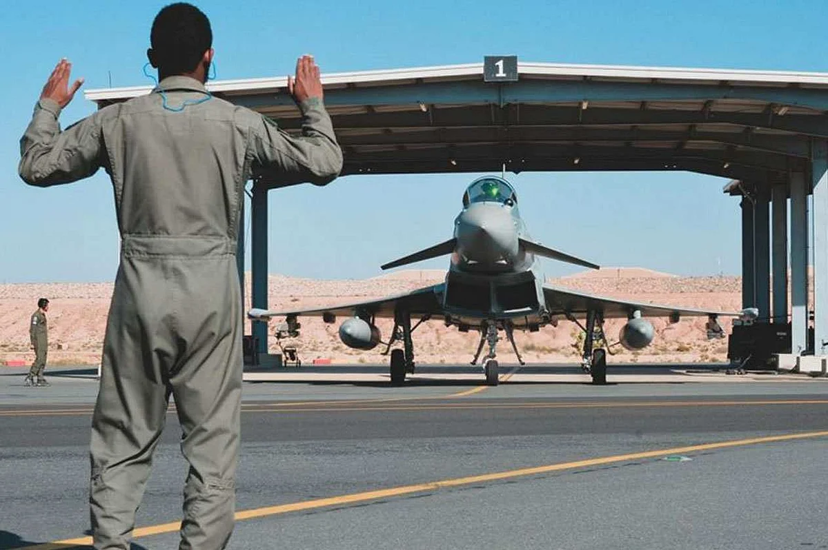 بالصور.. انطلاق مناورات "العلم الأخضر" بين السعودية وبريطانيا