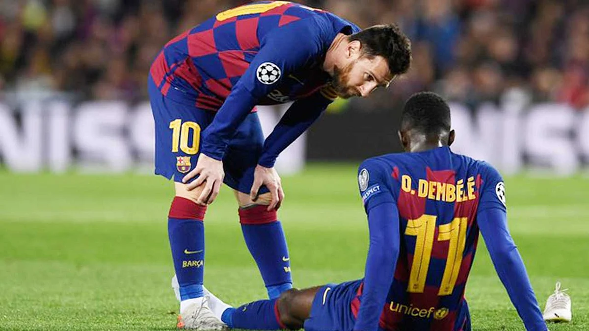 برشلونة يعلن خضوع عثمان ديمبلي لعملية جراحية