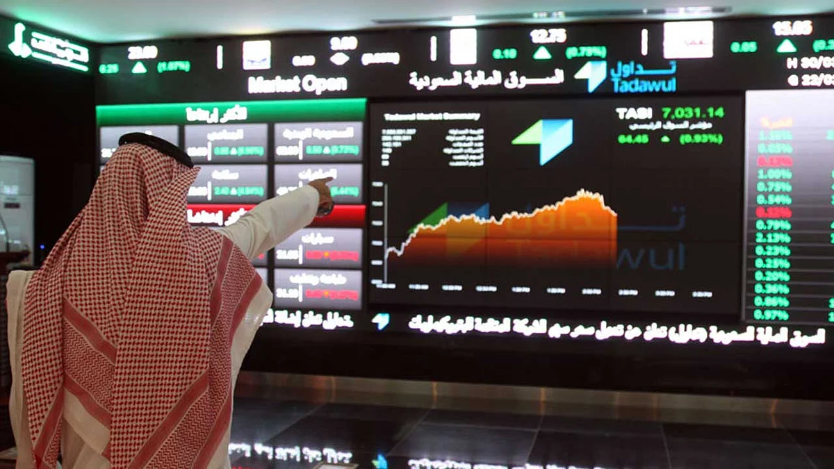مؤشر سوق الأسهم يغلق مرتفعًا عند مستوى 6376.62 نقطة