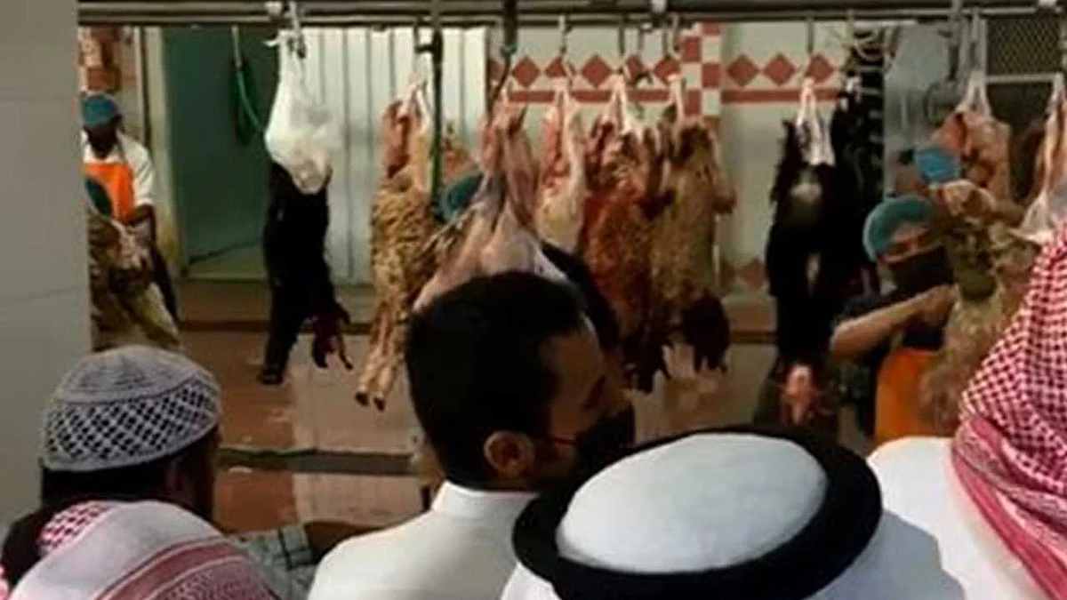 بلدية الخرج تتحرك نحو مقطع فيديو الازدحام في مسلخ سوق المواشي
