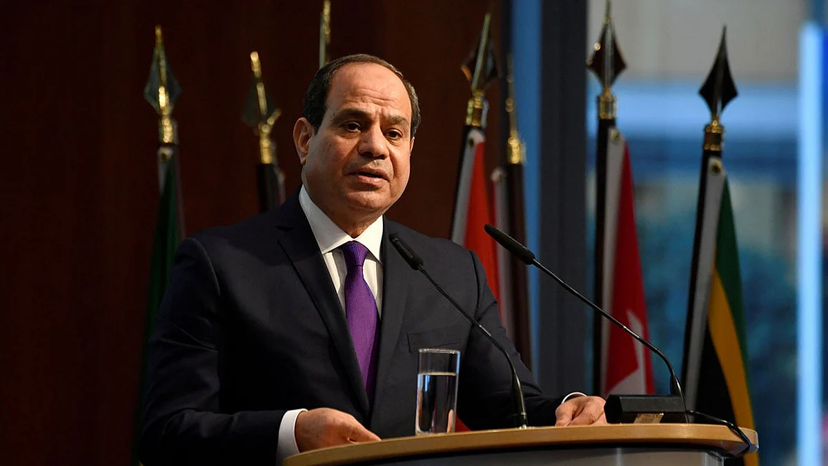 الرئيس المصري يرحب بقرار وقف إطلاق النار الشامل في ليبيا