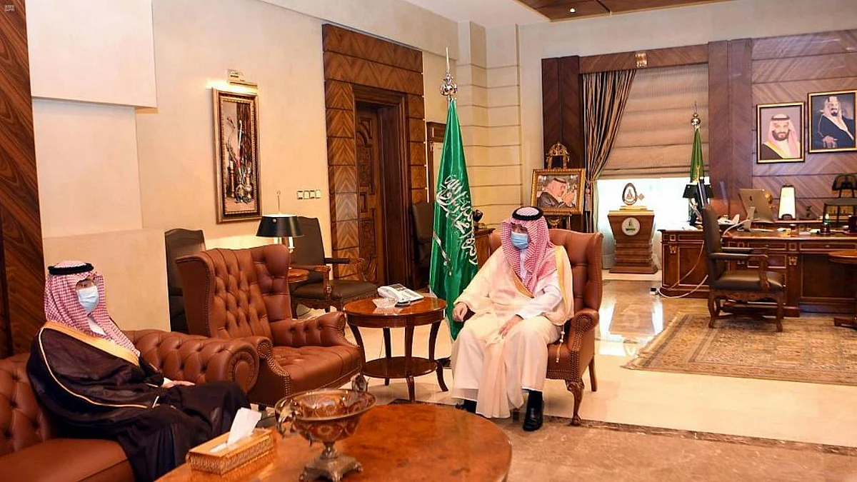 الأمير مشعل بن ماجد يستقبل رئيس هيئة حقوق الإنسان