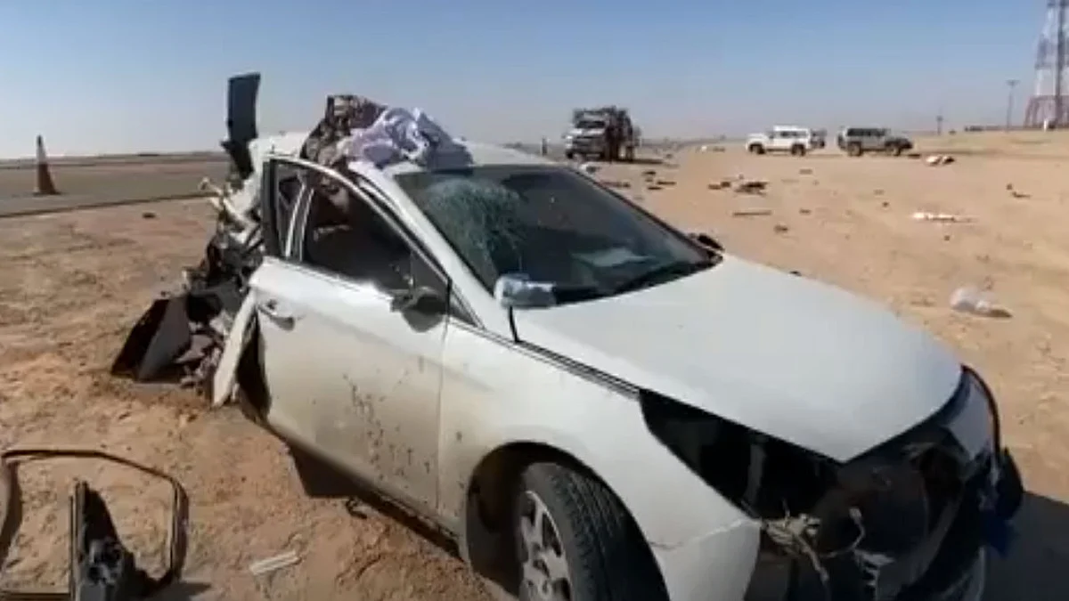 بالفيديو.. حادث مروع يحول نزهة أسرة إلى مأساة أليمة في حفر الباطن