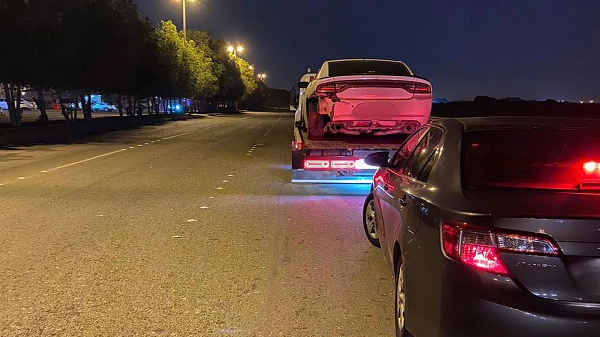 مرور جدة يضبط قائد مركبة مارس التفحيط وصدم سيارتين