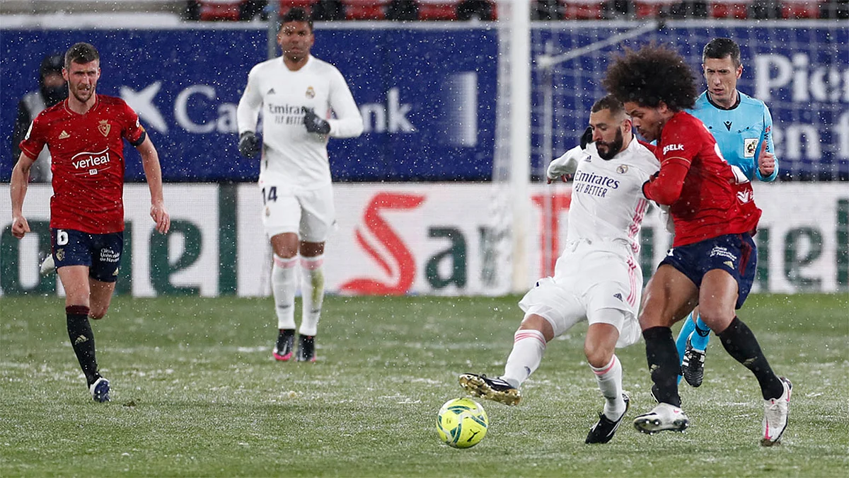 ريال مدريد يرفض الصدارة ويتعثر على ثلوج أوساسونا