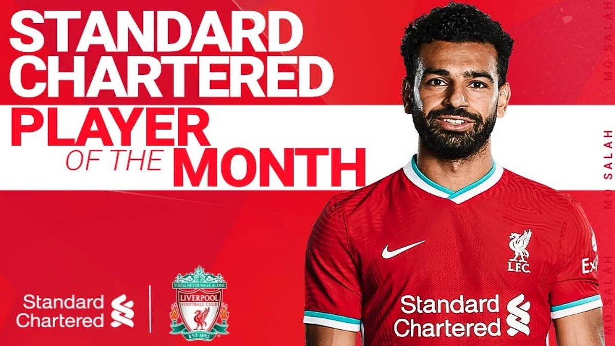 صلاح يفوز بجائزة لاعب الشهر في ليفربول
