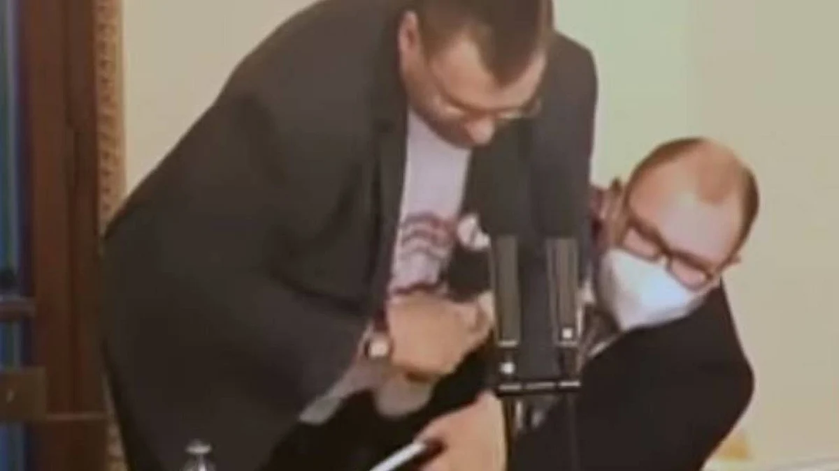 بالفيديو.. عراك داخل البرلمان التشيكي بسبب الكمامات