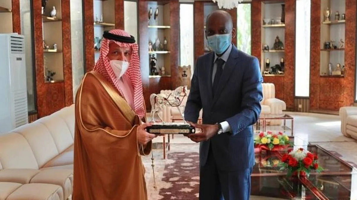 بالصور.. قطان يلتقي رئيس توجو ووزير خارجيتها