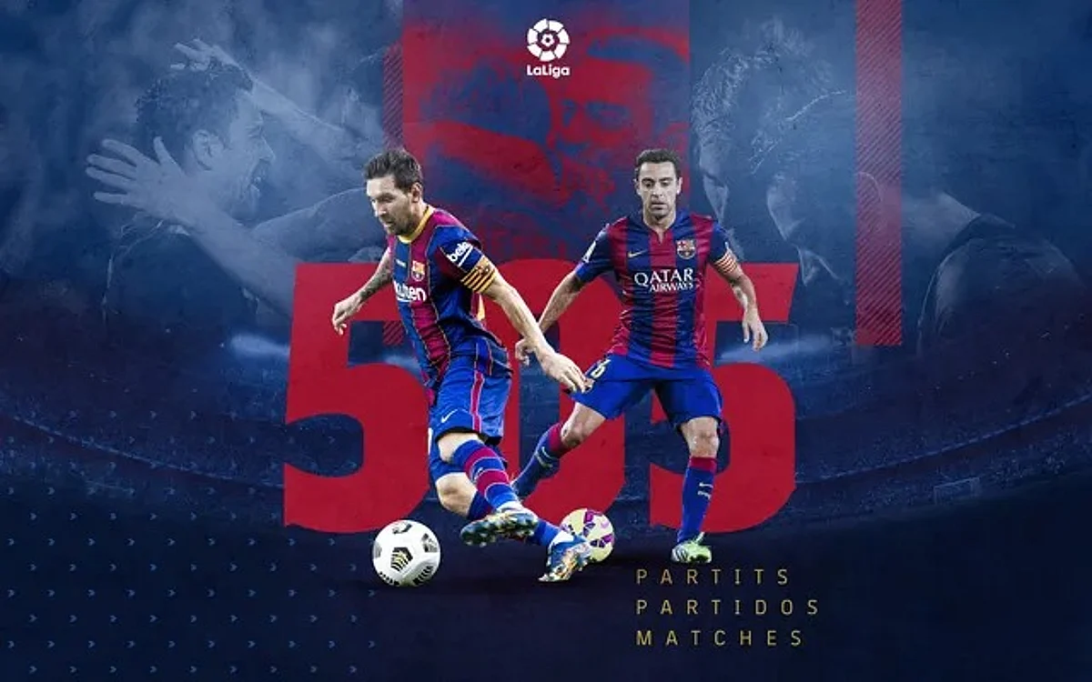 ميسي يعادل الرقم التاريخي لتشافي مع برشلونة في «الليجا»