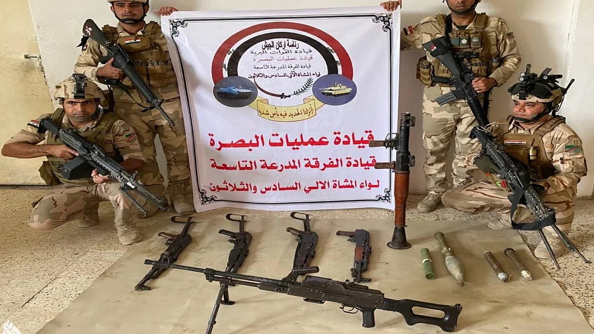 ضبط مطلوبين ومصادرة أسلحة في عمليات أمنية بالعراق