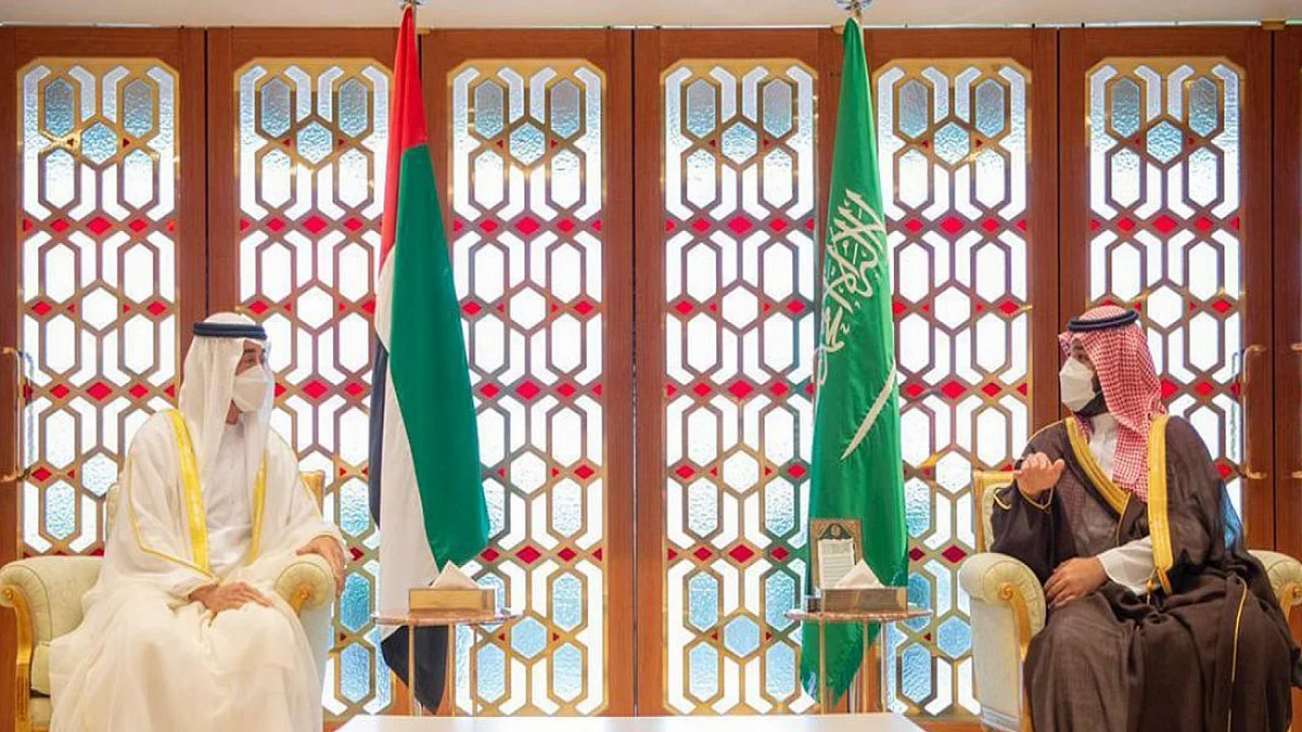 ولي العهد والشيخ محمد بن زايد يستعرضان العلاقات الأخوية وأوجه التعاون