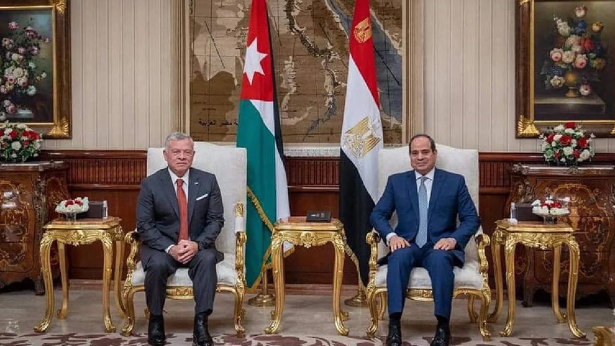 مصر والأردن يؤكدان تكثيف الجهود لحلحلة عملية السلام في الشرق الأوسط