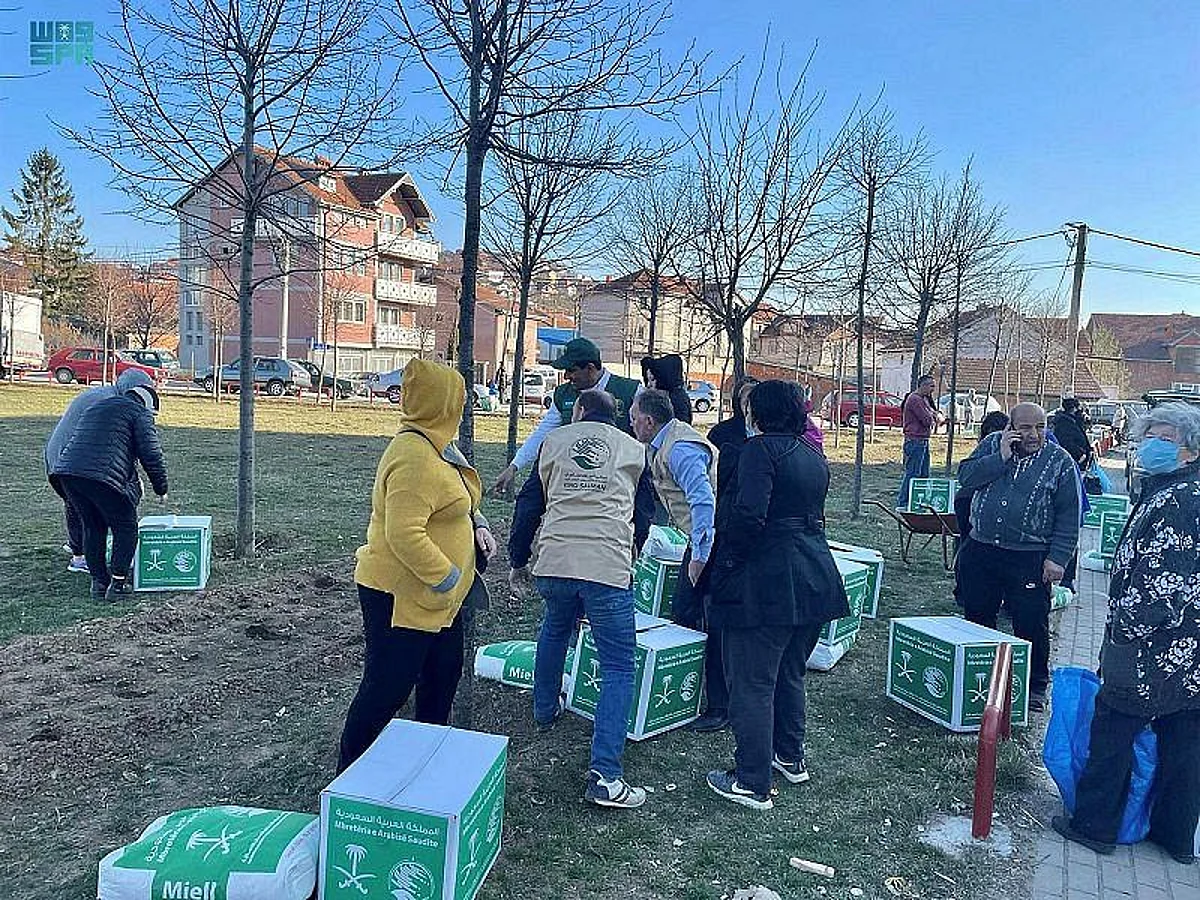 King Salman Humanitarian Aid and Relief Center (KSrelief) distributed 15 tons and 104 kilograms of Ramadan