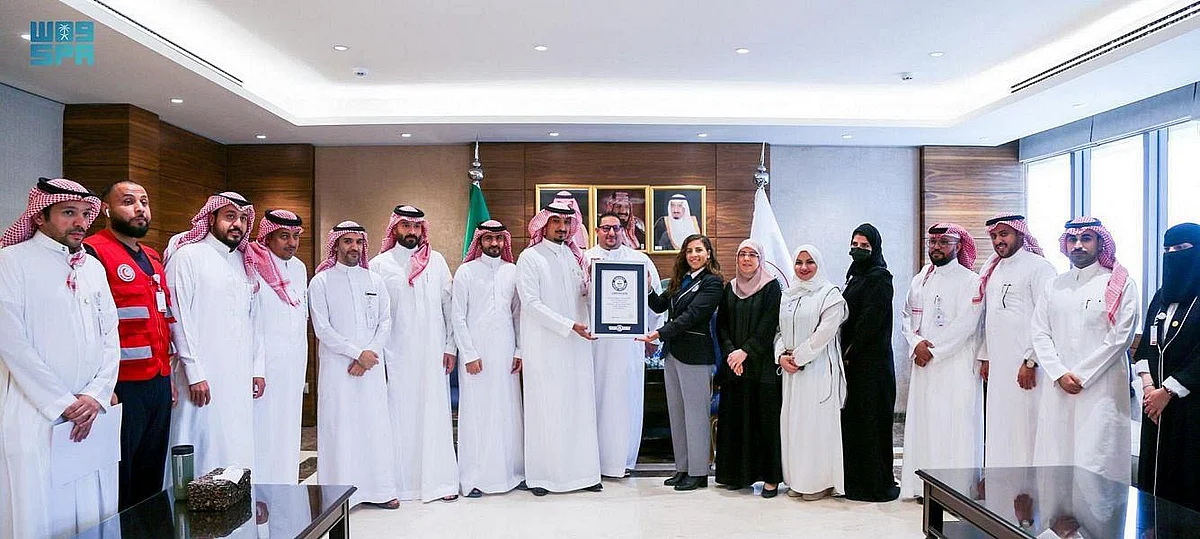 The "Saving a Soul" awareness campaign launched recently by the Saudi Red Crescent Authority has received a Guinness world record after succeeding in collecting 9,836 pledges through its website within 24 hours