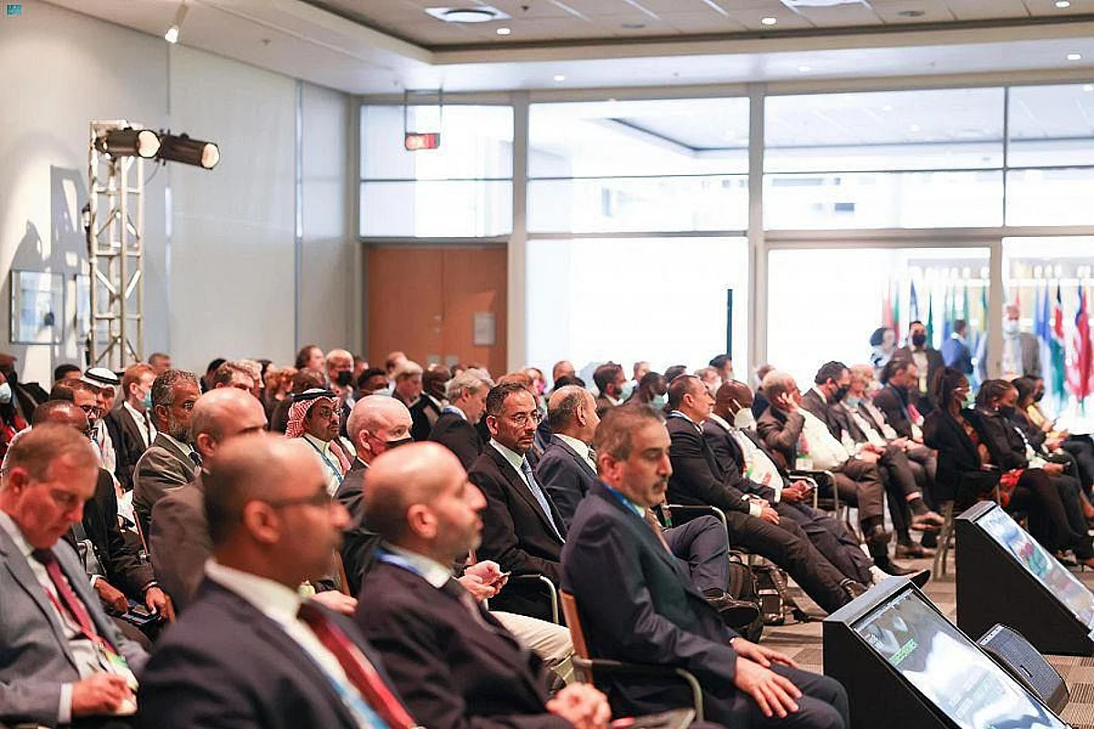 Minister of Industry and Mineral Resources Bandar Al-Khorayef, Vice Minister for Mining Affairs Eng. Khalid Al-Mudaifer inaugurated a discussion panel at Investing in Africa Mining Conference