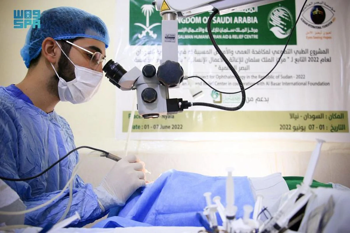 King Salman Humanitarian Aid and Relief Center (KSrelief) has launched a voluntary medical project to combat blindness