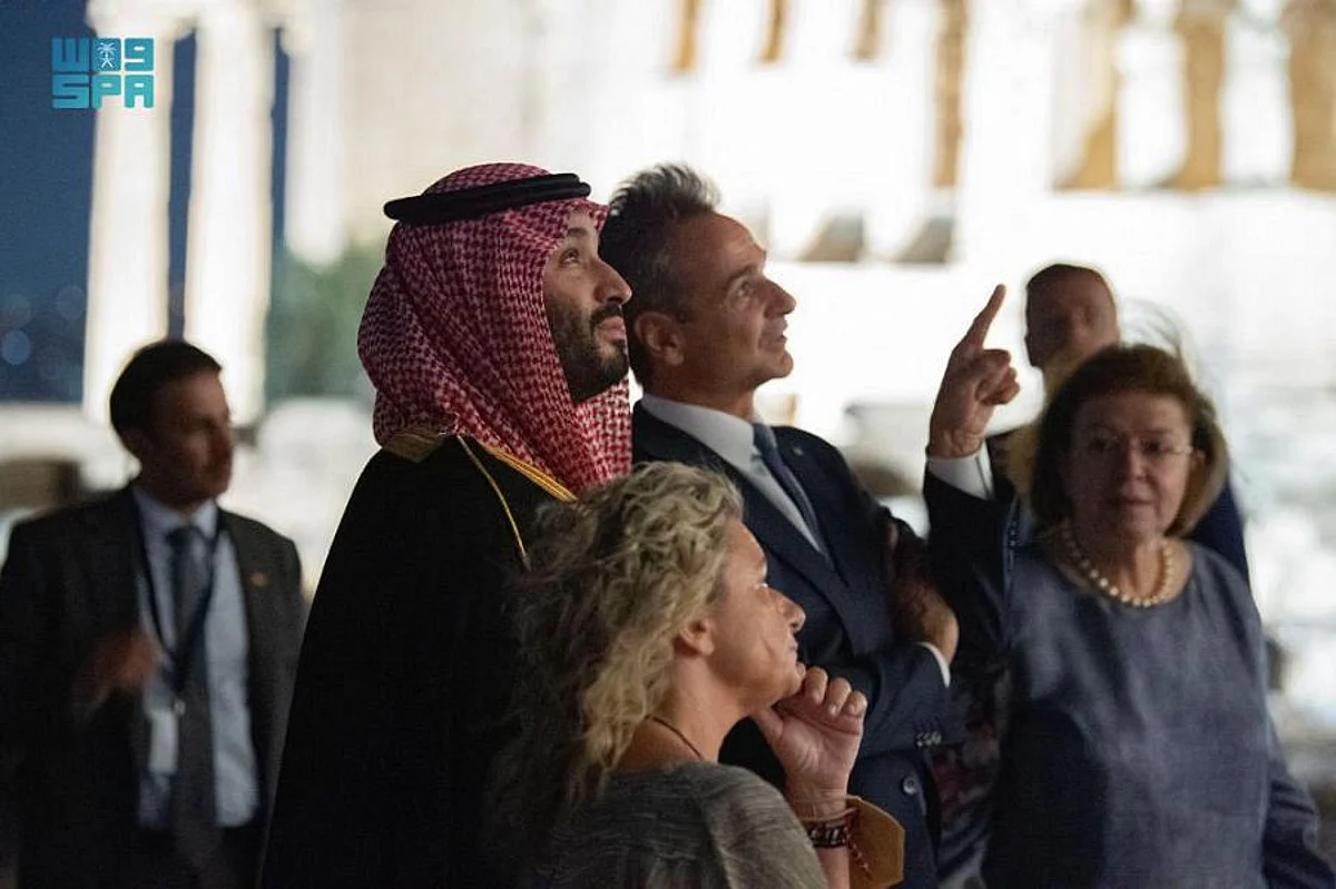 In Photos: Saudi Arabia's Crown Prince Visits Acropolis in Athens