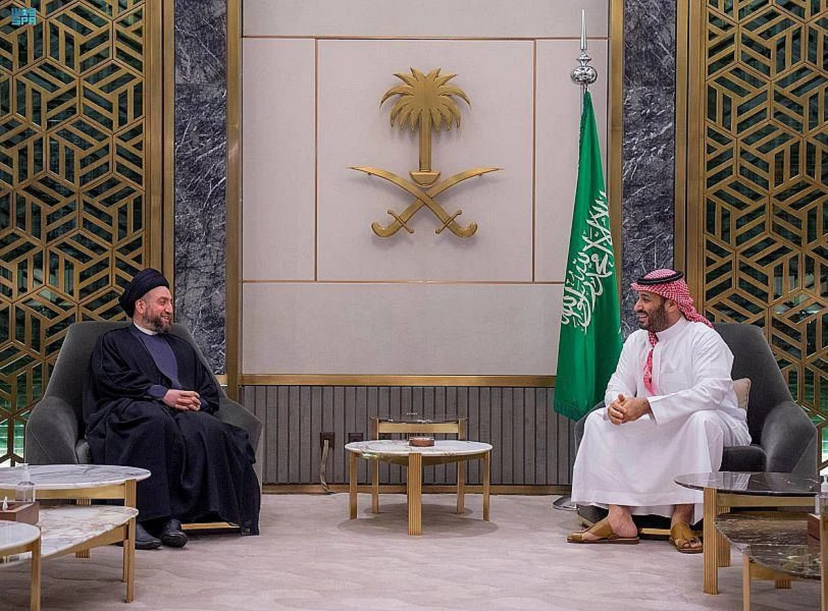 Saudi Arabia Crown Prince meets with Leader of Wisdom Movement in Iraq