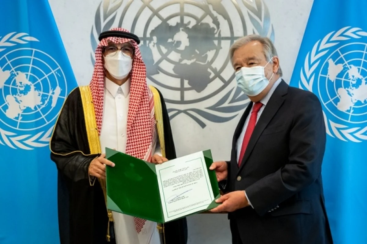 Saudi Arabia's new permanent representative to the UN presents credentials