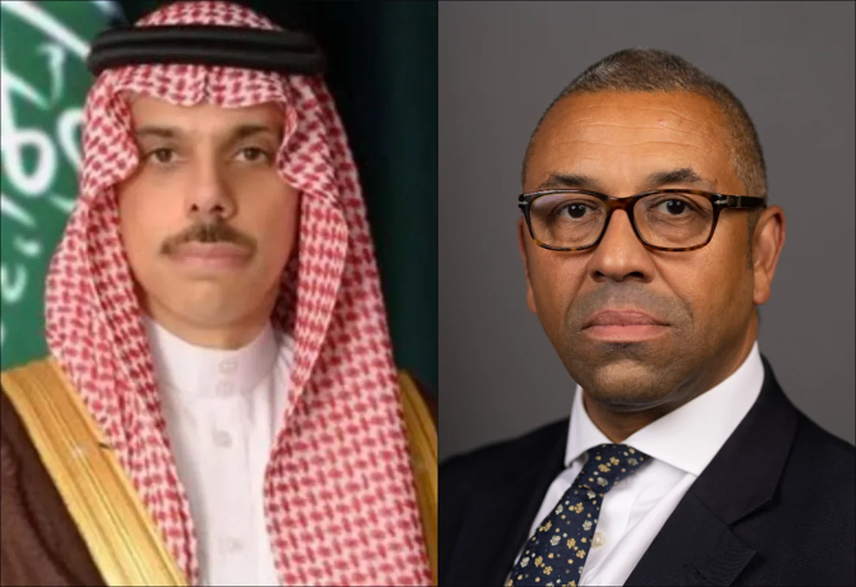 Saudi FM and Britains’ Cleverly discuss ways to develop relations during call