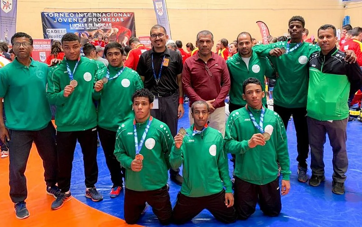 Wrestling: Saudi Arabia youth team placed second in Spain International Championship