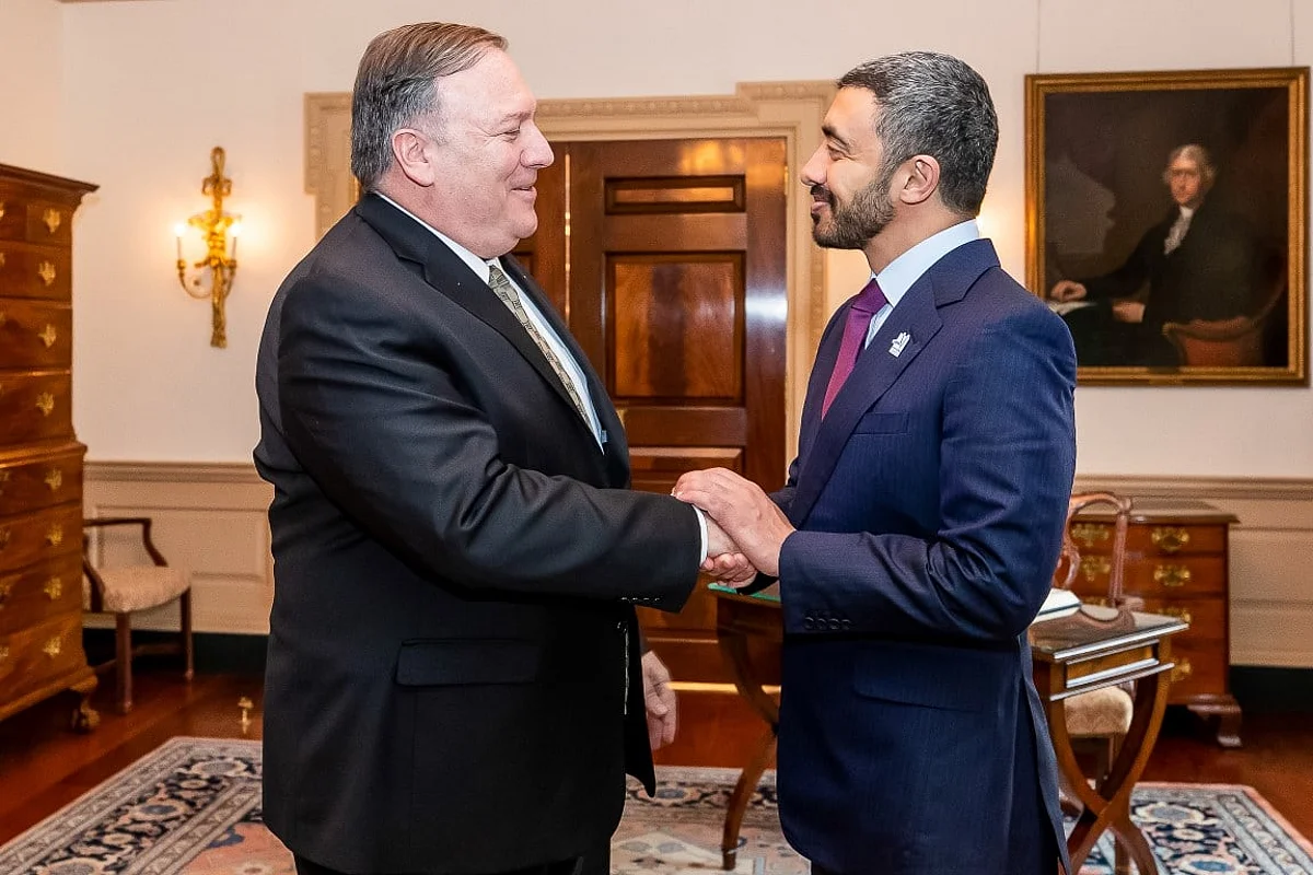 Shaikh Abdullah meets Pompeo in White House