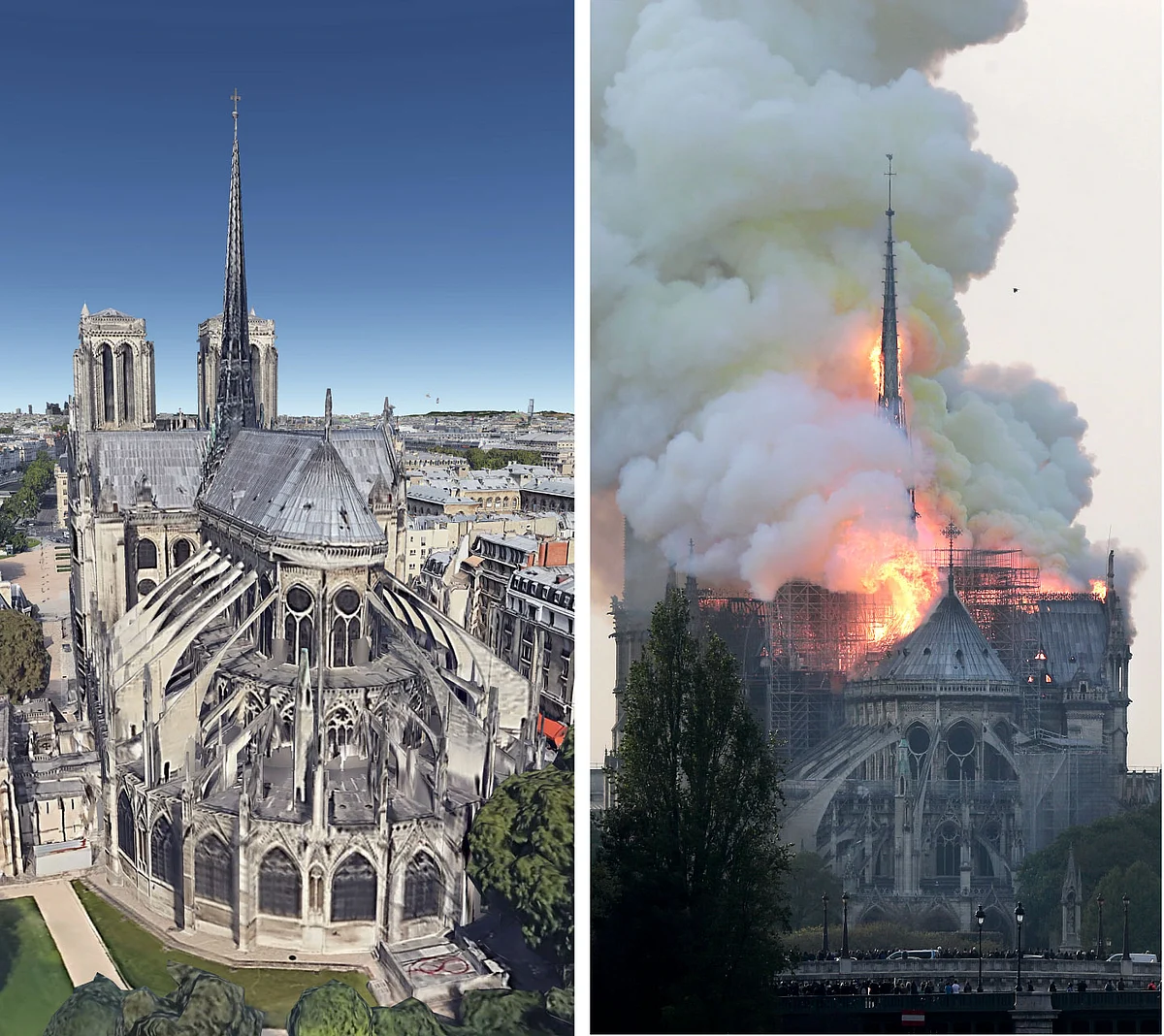 Fire shatters Notre-Dame Cathedral, Parisians in shock