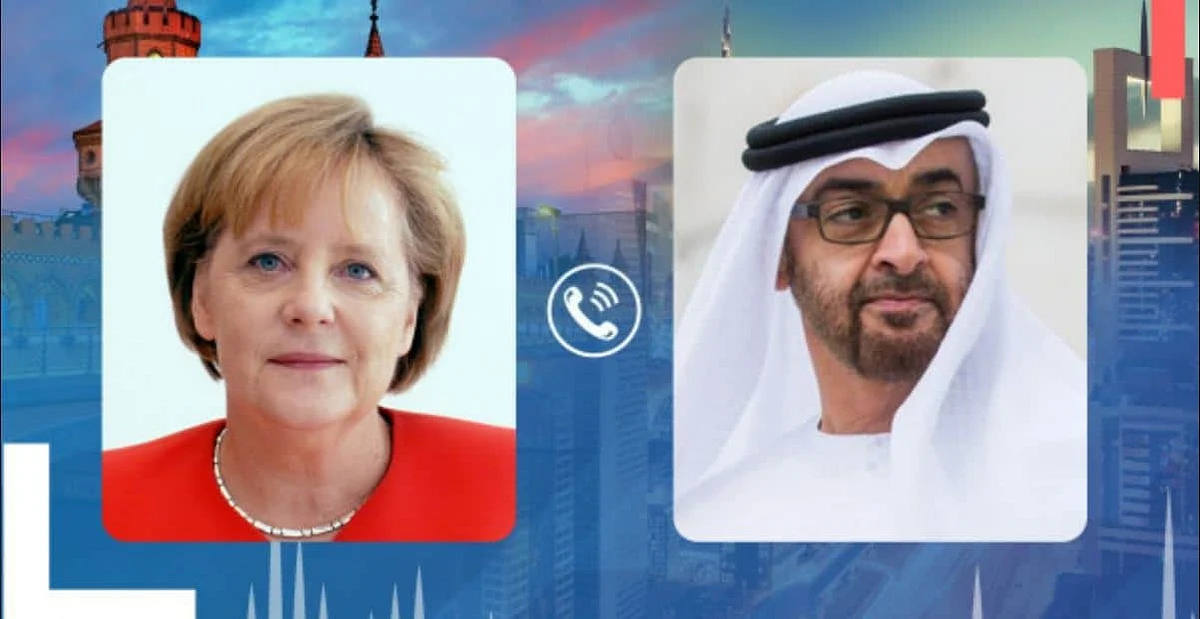Abu Dhabi's Crown Prince Reviews Regional Developments with German Chancellor