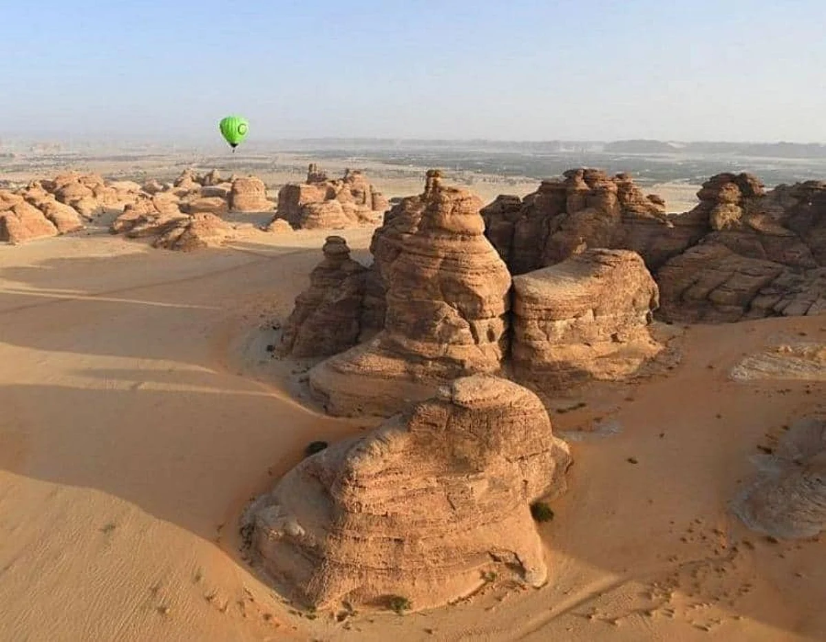 Hot Air Balloons soar in the skies of Al-Ula