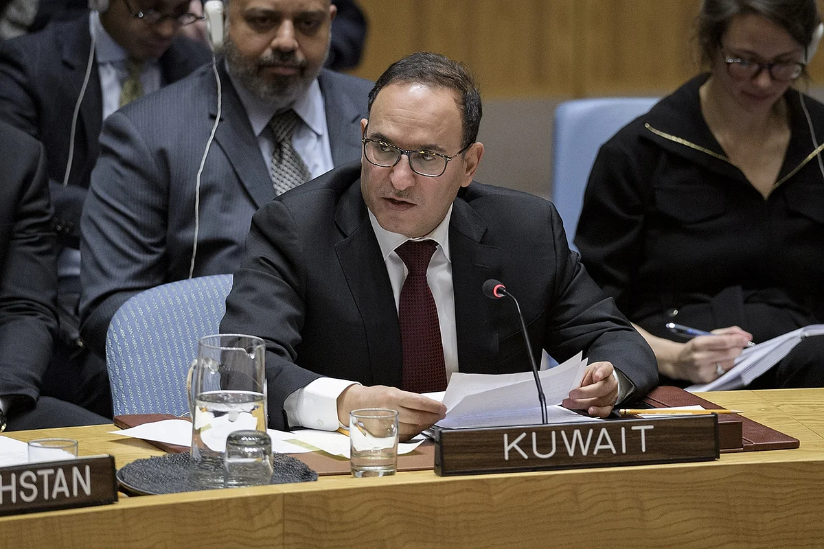 Kuwait Condemns Attack Targeting Two Oil Pumping Stations in Saudi Arabia during the UN Security Council session