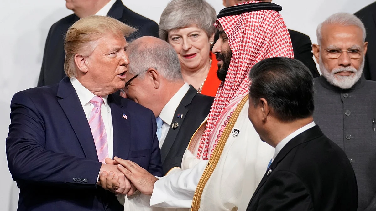 Mohamed Bin Salman meets Donald Trump on the sideline of G20