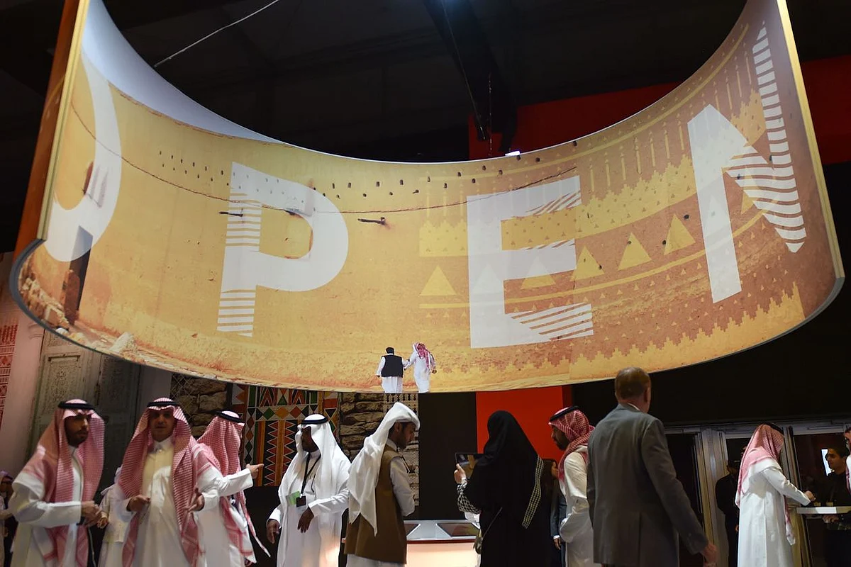 Participants attend the launch of the new tourism visa at Ad Diriyah, a Unesco-listed heritage site outside Riyadh on Sept. 27.