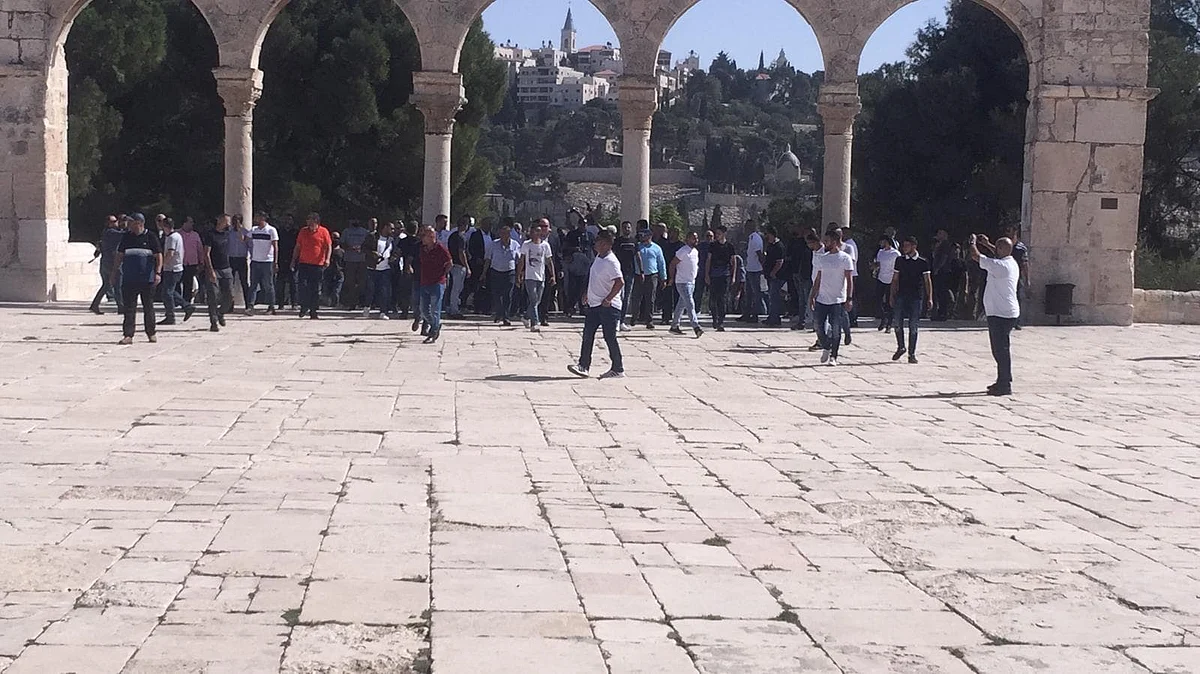 Saudi National Football Team Delegation Visit Al-Aqsa Mosque