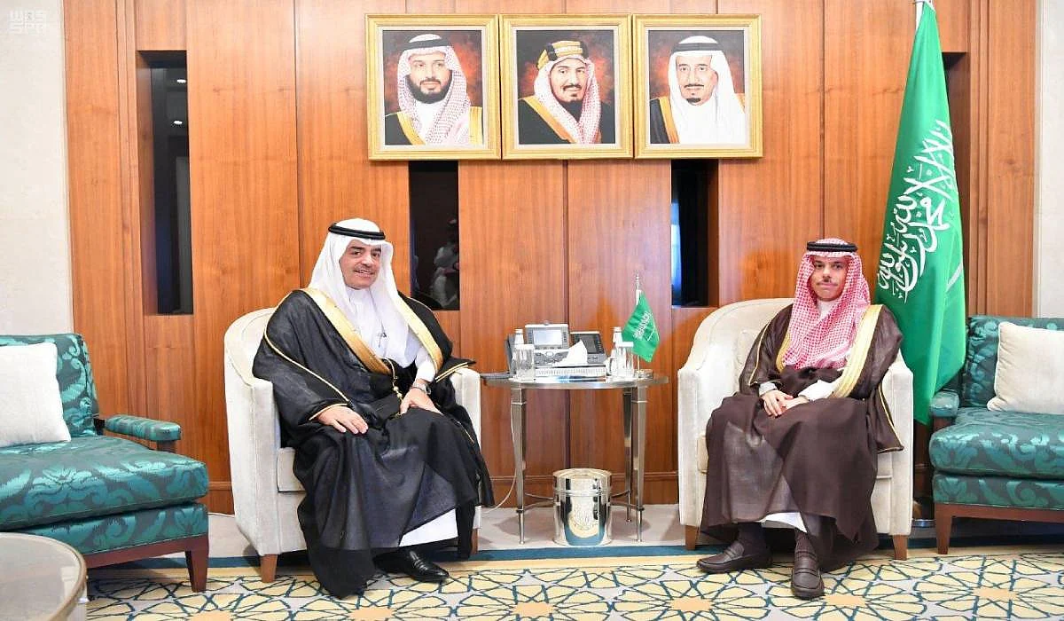 A photo combines Saudi foreign minister and ISESCO’s director general