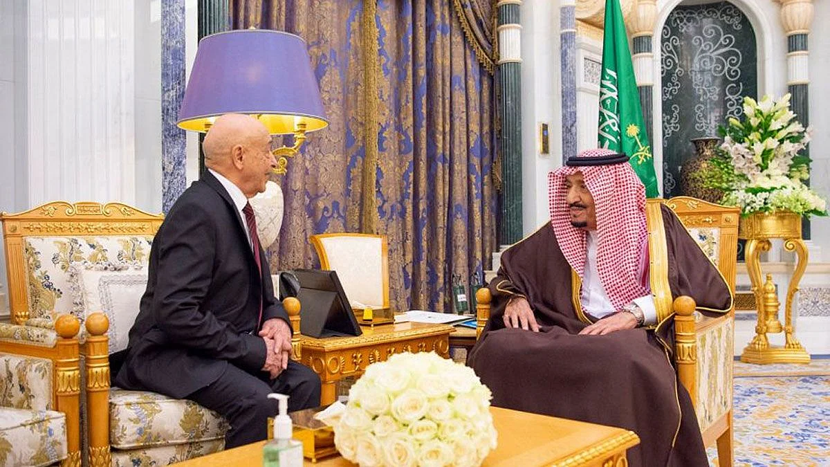 King Salman Receives Speaker of Libyan House of Representatives