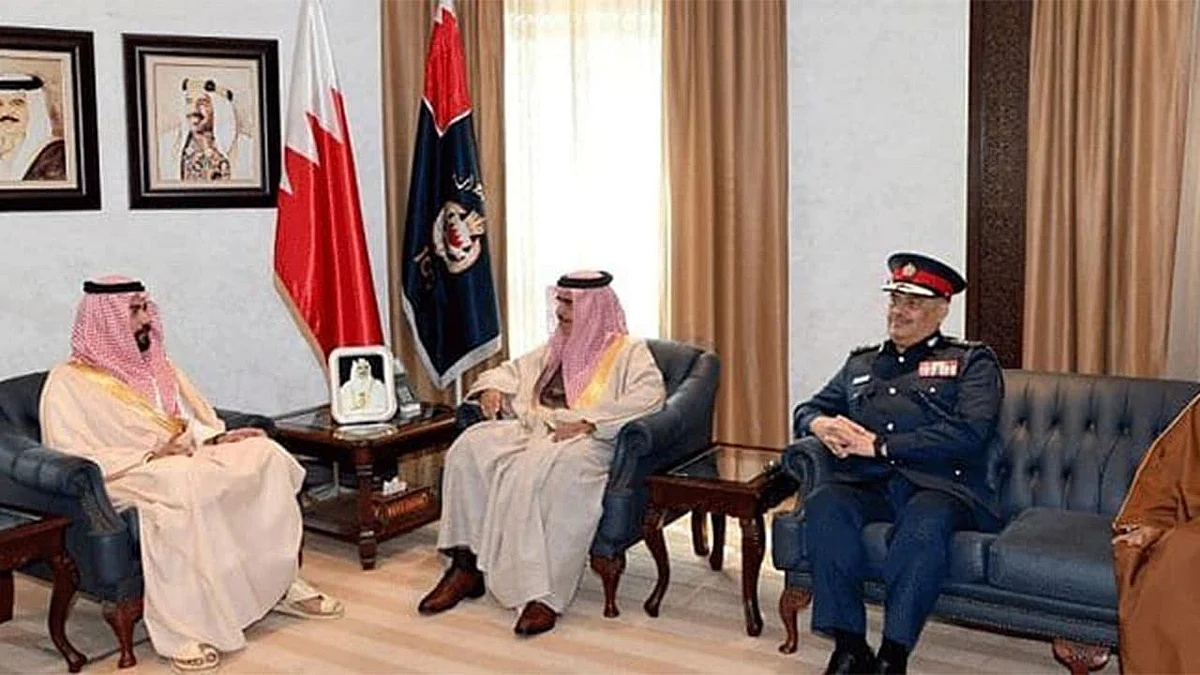 Bahrain's Minister of Interior receives the new Saudi Ambassador to Manama