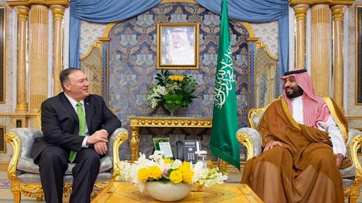 Saudi Arabia's Crown Prince meets with US Secretary of State