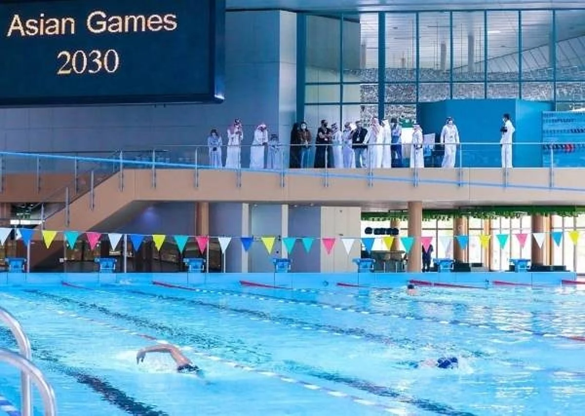 Recent photo of the Olympic Council of Asia's (OCA) evaluation panel checking out the facilities in Riyadh.