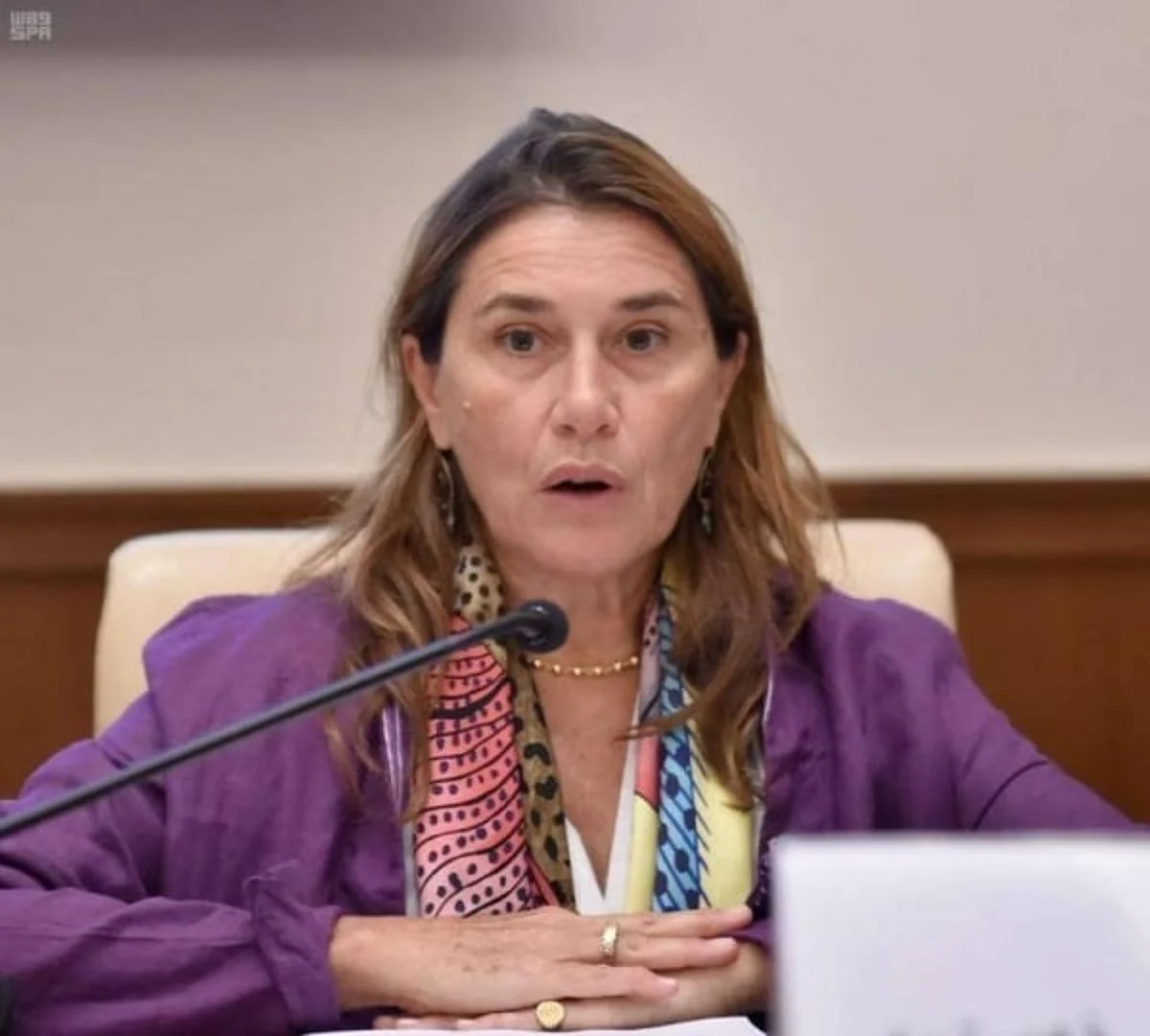 Natalie Faustia, the United Nations Resident Coordinator in the Kingdom
